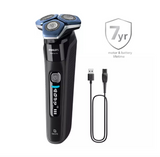 Aparat de ras electric Philips Seria 7000 S7886/58, 5 W, Autonomie 60 minute, Umed si uscat, Lame SteelPrecision SkinIQ Negru