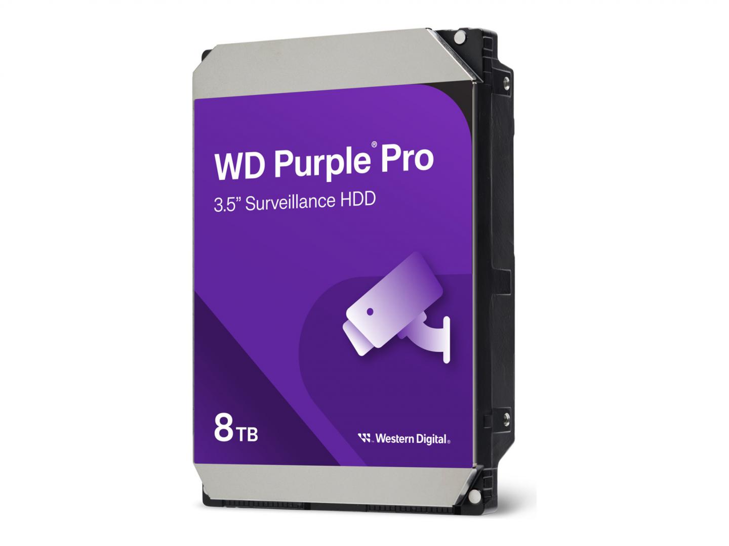 HDD Surveillance WD Purple Pro Smart Video, 8 TB, 7200 RPM, 256 MB, SATA III