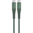 Cablu Lemontti Bending Aluminum Fast Charge Type-C la Type-C, PD 65W, 1.2m, Verde