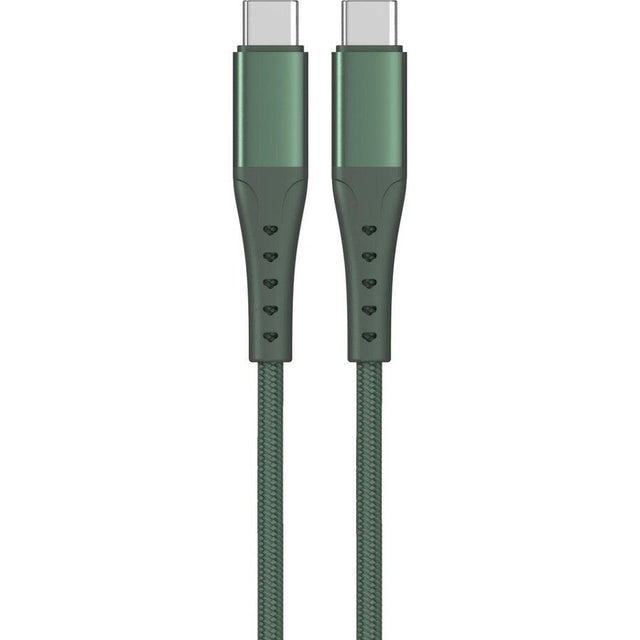 Cablu Lemontti Bending Aluminum Fast Charge Type-C la Type-C, PD 65W, 1.2m, Verde