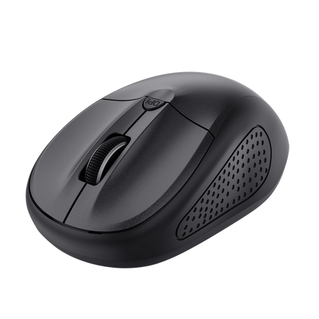 Mouse Trust cu Bluetooth, ambidextru, 3 butoane (neprogramabile), DPI ajustabil (max. 1600), functioneaza cu 2 baterii AAA (incluse in pachet), negru