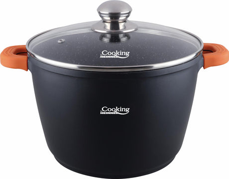 OALA ALUMINIU TURNAT+CAPAC, 24 cm x 16.5 CM , 6.3 L, DARK LINE, COOKING  BY HEINNER