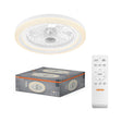 Plafoniera LED CCT cu ventilator Osram Solano cu Telecomanda, 43W, 2100lm, lumina alba (3000-4000-6500K), dimabila, IP20, max 1168 m³/h, timer 1h-4h-8h, Alb