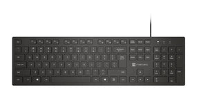 Tastatura Natec Herring Slim, membrana, lungime cablu 150cm, 105 taste, layout ANSI-ISO, negru