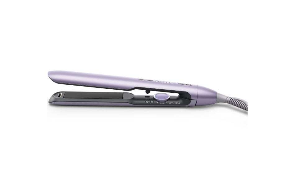 Placa de indreptat parul PHILIPS BHS742/00, 230 grade, Invelis ceramic, Violet, L x A x I (mm) 120x370x95