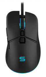 Mouse gaming Serioux Kayel, Senzor Sunplus 199, 800-6400 DPI, switch HUANO, pana la 20 milioane de click-uri, 7 Butoane, 6 moduri de iluminare RGB, cablu USB 1.5M, plug and play, compatibil cu Windows 2000/XP/9X/VISTA/7/8/10
