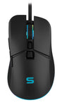 Mouse gaming Serioux Kayel, Senzor Sunplus 199, 800-6400 DPI, switch HUANO, pana la 20 milioane de click-uri, 7 Butoane, 6 moduri de iluminare RGB, cablu USB 1.5M, plug and play, compatibil cu Windows 2000/XP/9X/VISTA/7/8/10