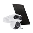 CAMERA EZVIZ CU PANOU SOLAR HB90+8W SOLAR PANEL KIT, Senzor CMOS de scanare progresivă de 1/3" de 4 MP, Lentila superioară: 2,8 mm @ F1.2, câmp vizual: diagonală 110°, Orizontală 96°, verticală 54° Inferioară lentilă: 6 mm @ F1.2, câmp vizual: diagonală 60°, Orizontală 52°, verticală 28°, IR 35M