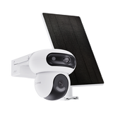 CAMERA EZVIZ CU PANOU SOLAR HB90+8W SOLAR PANEL KIT, Senzor CMOS de scanare progresivă de 1/3" de 4 MP, Lentila superioară: 2,8 mm @ F1.2, câmp vizual: diagonală 110°, Orizontală 96°, verticală 54° Inferioară lentilă: 6 mm @ F1.2, câmp vizual: diagonală 60°, Orizontală 52°, verticală 28°, IR 35M