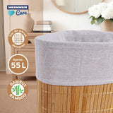 COS DE RUFE DIN BAMBUS  PENTRU COLT, 35x35x60 CM, 55 L
