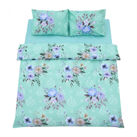 Lenjerie dubla 100% bumbac 4 piese, Spring