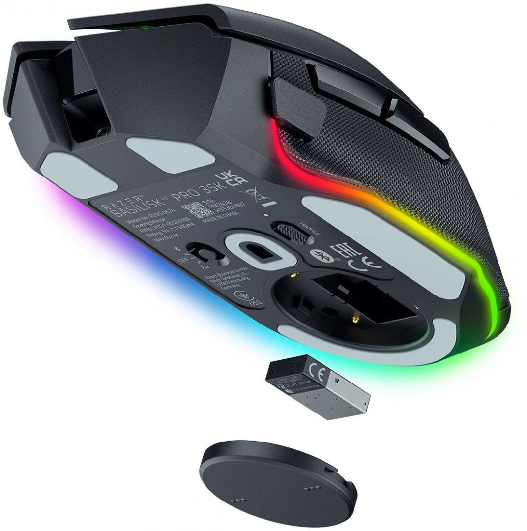 Mouse Gaming Wireless Razer Basilisk V3 Pro 35K, 35000 dpi, negru