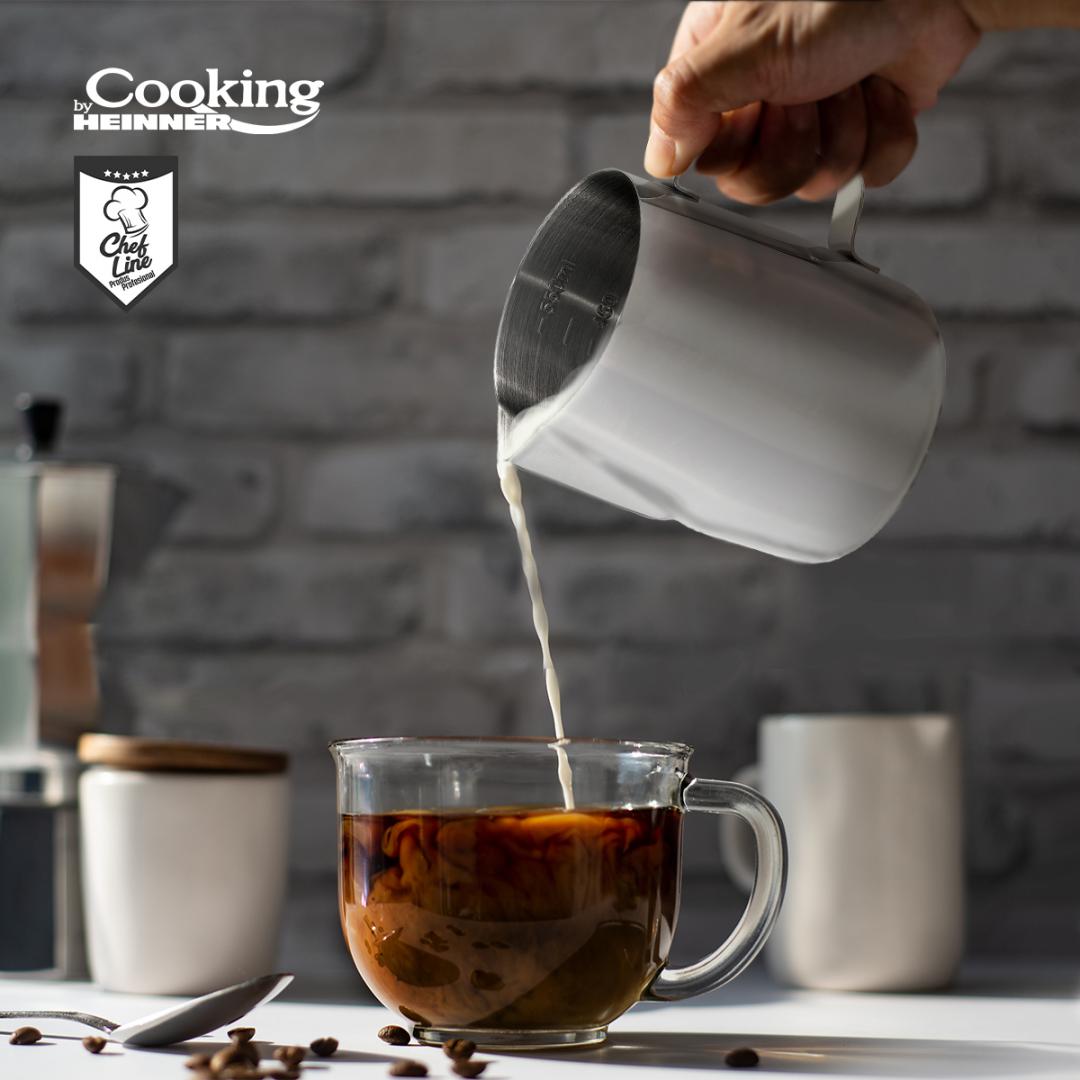 CANA INOX LAPTE 550 ML, COOKING BY HEINNER, CHEF LINE