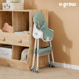 Scaun de masa 2 in 1, pliabil, verde, U-Grow