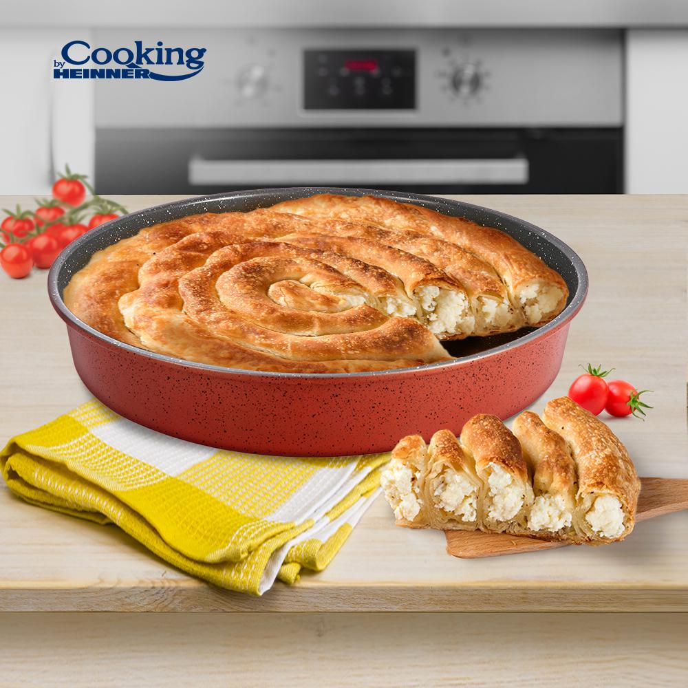 TAVA ROTUNDA ACOPERIRE CERAMICA 40x7 CM, ANCA, COOKING BY HEINNER