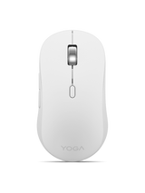 Mouse silentios Bluetooth Lenovo Yoga; pana la 4000DPI; tip: full size ambidextru; senzor: IR optic; numar de butoane: 6 (programabile); conectivitate: Bluetooth 5.3, se poate conecta la 3 dispozitive; greutate: 88g; compatibil cu Windows 10, Windows 11; include 1 x baterie de tip AA; culoare: alb