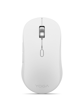 Mouse silentios Bluetooth Lenovo Yoga; pana la 4000DPI; tip: full size ambidextru; senzor: IR optic; numar de butoane: 6 (programabile); conectivitate: Bluetooth 5.3, se poate conecta la 3 dispozitive; greutate: 88g; compatibil cu Windows 10, Windows 11; include 1 x baterie de tip AA; culoare: alb