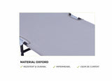 HEINNER SEZLONG CU PARASOLAR 186X55X24CM GRI