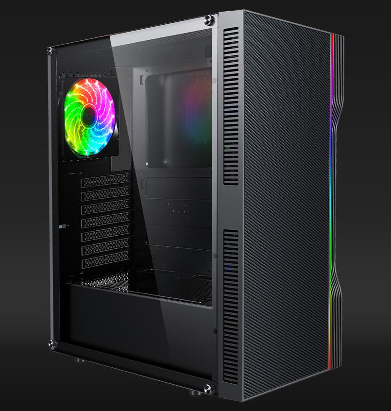 Carcasa AQYRIS ELECTRA Mid Tower ARGB NEGRU