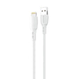 Cablu Wind Lemontti USB-A la tip Lightning, lungime 0.5m, alb