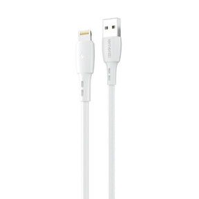 Cablu Wind Lemontti USB-A la tip Lightning, lungime 0.5m, alb