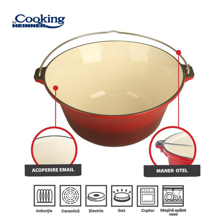 CEAUN DIN FONTA EMAILATA 49X23 CM, 22 L, COOKING BY HEINNER