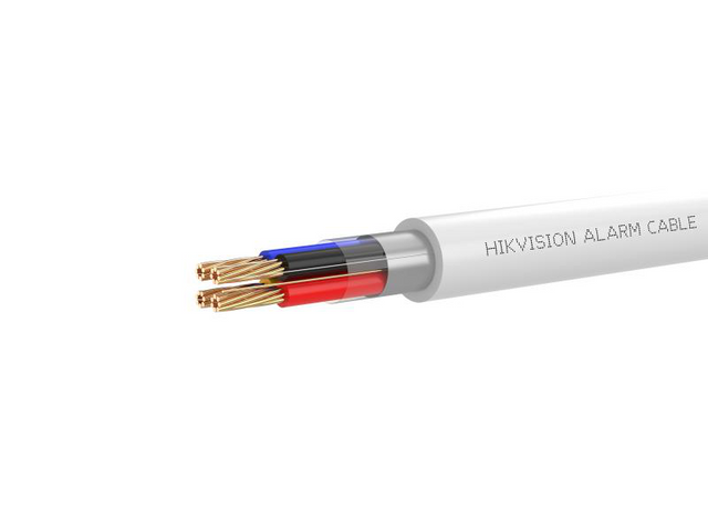 Cablu alarma Hikvision DS-1AC4APL1; 4 fire: 4×0.22 mm2, rezistenta foc: CPR Eca, 25AWG, material cupru integral, cutie 305 metri.