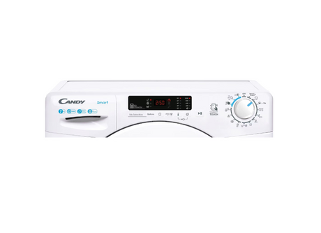 Masina de spalat rufe Candy Smart CS4 1072/1-S, SLIM, 7 kg, 1000 rpm, Clasa D, Easy Iron, Kg Detector, Alb