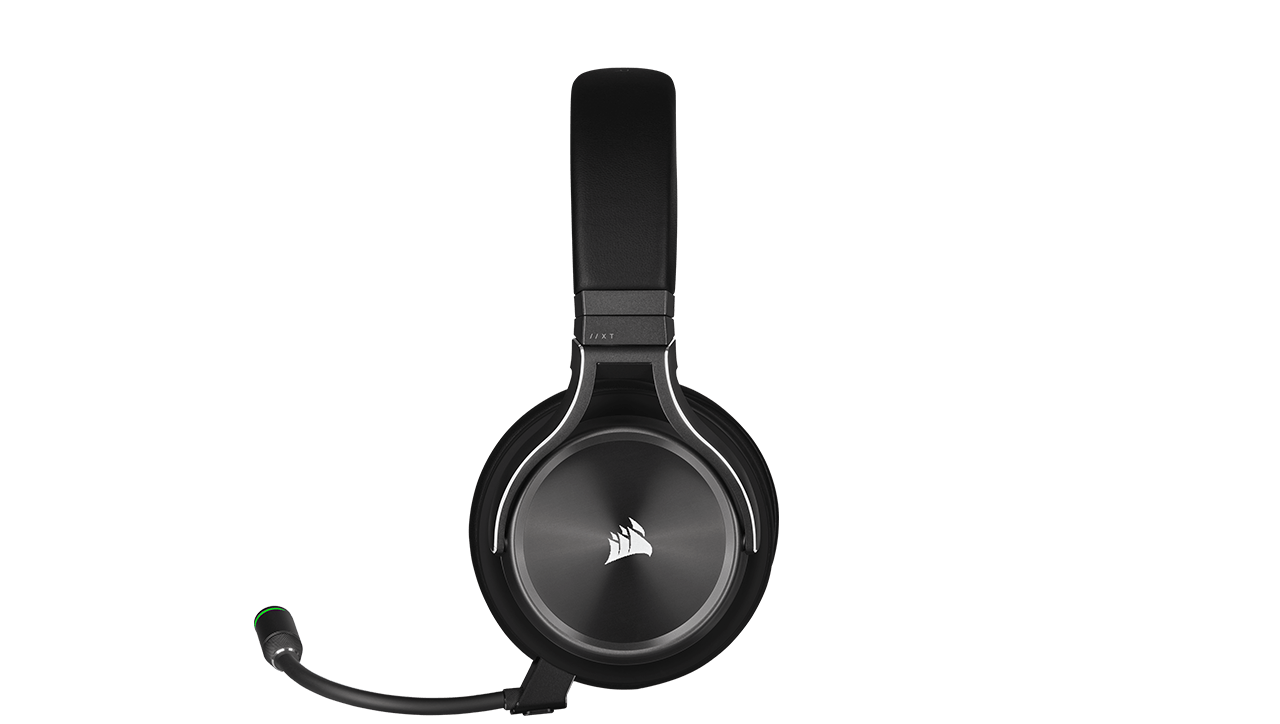 Casti cu microfon Corsair Virtuoso XT RGB WIRELESS, Multi-platform Gaming and Mobile, 20hz-40KHz, 32 ohm, 109db, driver 50mm, autonomie baterie de pana la 15 ore, negru