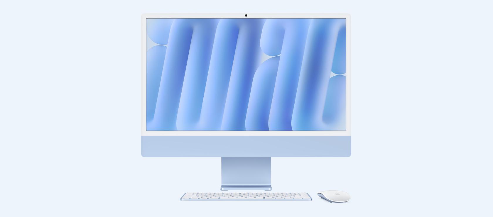 Apple iMAC 24" Retina 4.5k/ Apple M4 (CPU 10-core, GPU 10-core, NeuralEngine 16-core)/24GB/1TB - BLUE - INT KB (2024)  (cto from MD2T4RO/A)