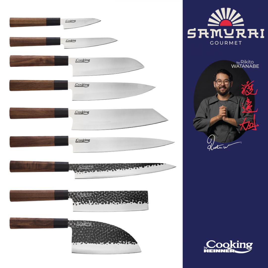 CUTIT SANTOKU 18 CM, RIKITO WATANABE, COOKING BY HEINNER