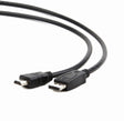 Cablu video Spacer, HDTV (T) la HDTV (T), 1.8m, conectori auriti, rezolutie maxima 4K (3840 x 2160) la 60 Hz, negru