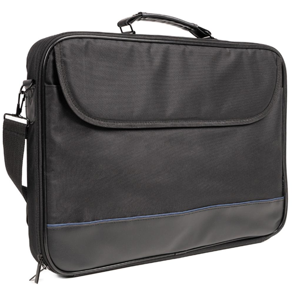 Geanta laptop Spacer, pentru laptopuri cu diagonala de de max. 17.3″, 1 compartiment, buzunar frontal, waterproof, material plastic/nylon, negru