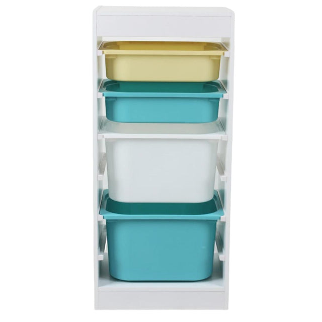 Raft depozitare cu 4 cosuri colorate, U-Grow
