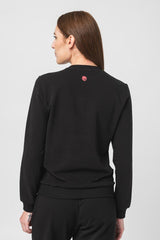 BLUZA COTON CASUAL FEMEI BLACK-XL