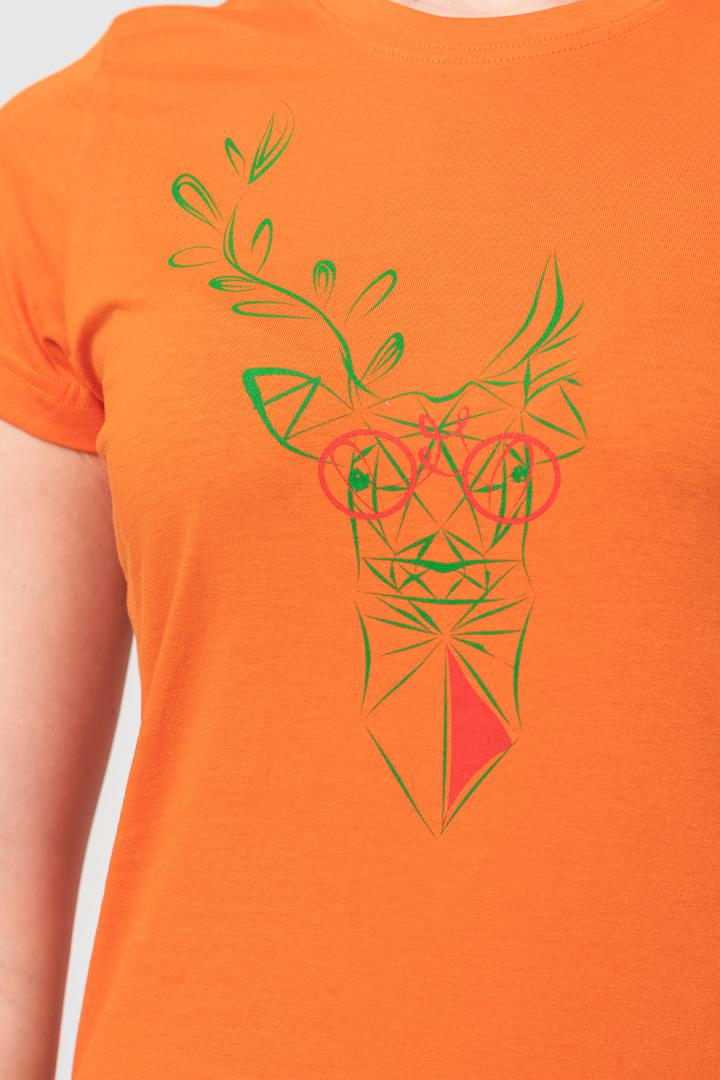 TRICOU  CERB FAMILIE FEMEI ORANGE-XL