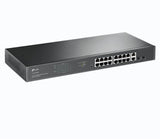 "18-Port Gigabit Rackmount  Switch with 16-Port PoE+ PORT: 16× Gigabit PoE+ Ports, 2× Gigabit Non-PoE Ports, 2× Combo Gigabit SFP Slots SPEC: 802.3at/af, 250 W PoE Power, 1U 19-inch Rack-mountable Steel Case FEATURE: Plug and Play"