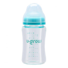 Biberon de sticla180 ml+2 tetine, U-Grow