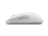 Mouse silentios Bluetooth Lenovo Yoga; pana la 4000DPI; tip: full size ambidextru; senzor: IR optic; numar de butoane: 6 (programabile); conectivitate: Bluetooth 5.3, se poate conecta la 3 dispozitive; greutate: 88g; compatibil cu Windows 10, Windows 11; include 1 x baterie de tip AA; culoare: alb