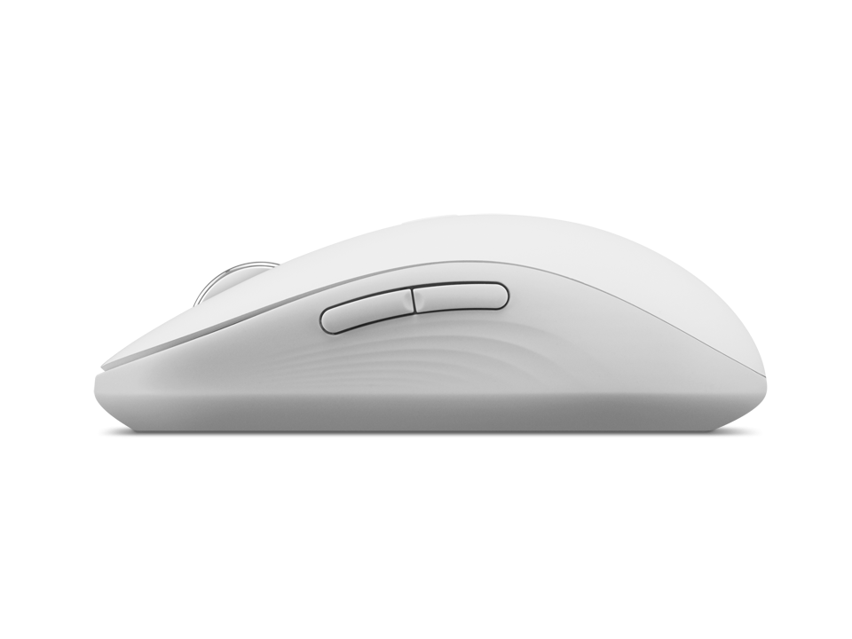 Mouse silentios Bluetooth Lenovo Yoga; pana la 4000DPI; tip: full size ambidextru; senzor: IR optic; numar de butoane: 6 (programabile); conectivitate: Bluetooth 5.3, se poate conecta la 3 dispozitive; greutate: 88g; compatibil cu Windows 10, Windows 11; include 1 x baterie de tip AA; culoare: alb