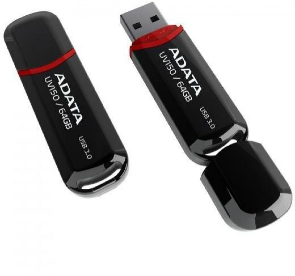 Memorie USB Flash Drive Adata UV150, 64Gb, USB 3.2, negru