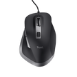 Mouse Trust Fyda cu fir, optic, interfata USB 2.0 rezolutie maxima 5000 DPI, 6 butoane, negru