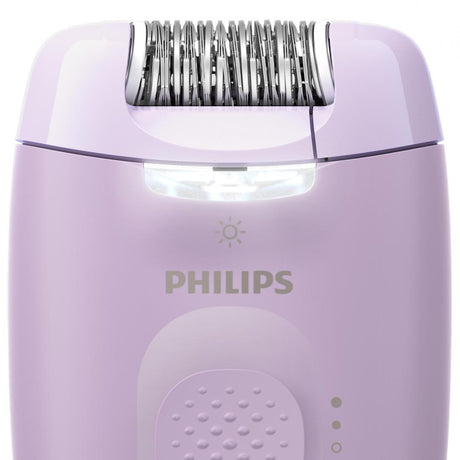 Epilator PHILIPS Seria 4000 BRE257/00, 2 setari de viteza, Cap de epilare lavabil, 4 accesorii, Lila, L x A x I (mm) 50x120x145