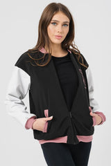W JACHETA BOMBER  PINK  XS