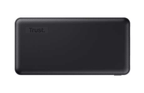 Baterie externa Trust Primo 20.000mAh, 3 porturi: 2 x USB-A (12W) si 1 x USB-C (15W), negru