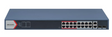 Switch Hikvision DS-3E1318P-EI(B), Fast Ethernet, 16 porturi, PoE