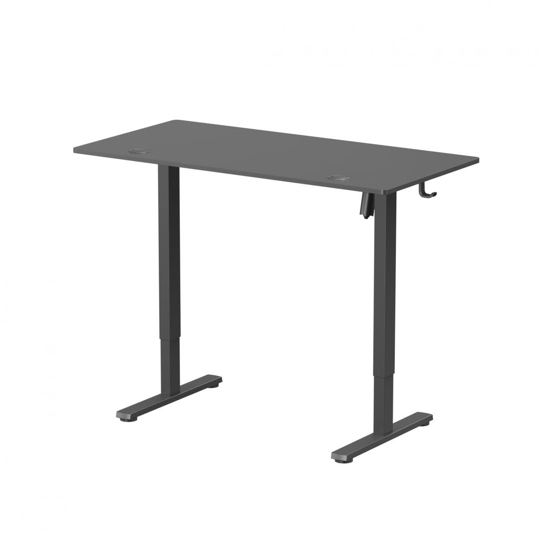 Birou Ascend cu reglare inaltime electric, negru, 1200x600x730~1180 mm, Capacitate de greutate: 40 kg, Interval de înălțime: 730~1180mm, Număr de motoare: 1, Viteză maximă: 15 mm/s, Panou de control Digital, 3 memorii