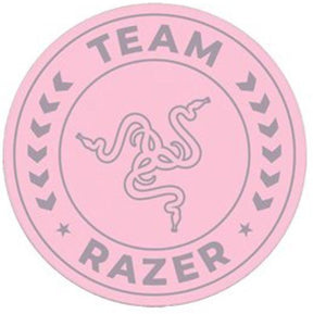 Covor de podea Razer Team, stratul superior: 100% catifea din poliester reciclat, stratul central: 100% material netesut reciclat, stratul inferior: strat de bază antiderapant din silicon, roz
