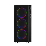 Carcasa Spacer Rainbow, ATX, Mid Tower NEGRU