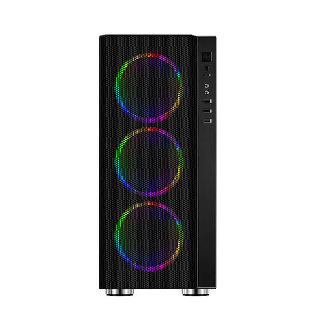 Carcasa Spacer Rainbow, ATX, Mid Tower NEGRU